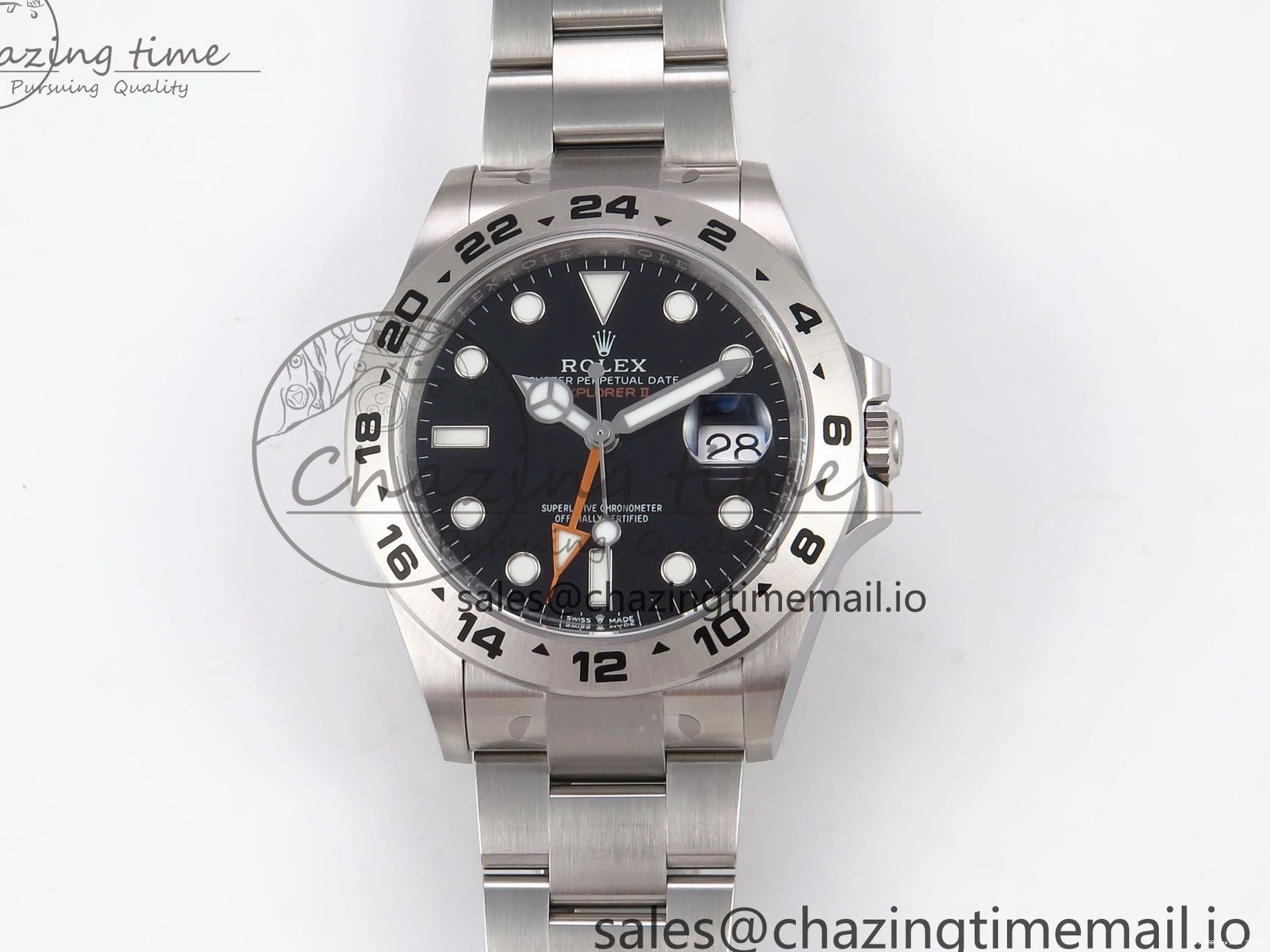 AAA Replica Watches Clean Bracelet 226570 1:1 SS II Upgraded 42mm CHS Best Black Edition Dial Explorer DD3285 904L on 1091 0119